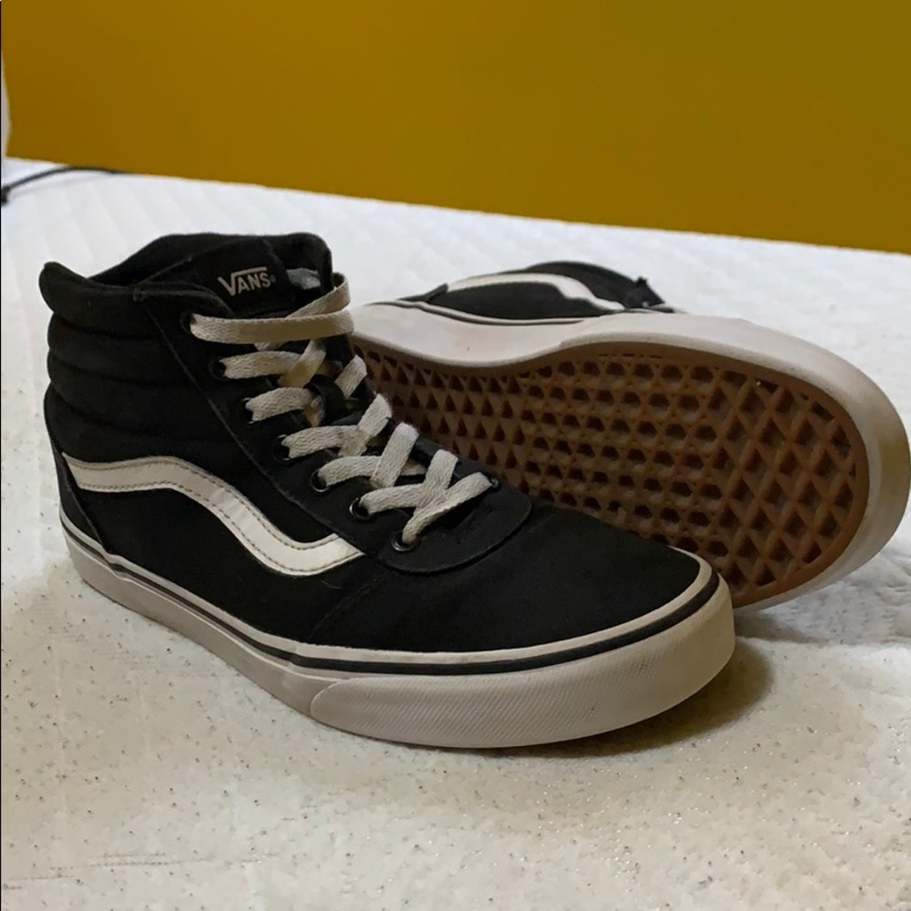 Hightop black vans size w10 m8